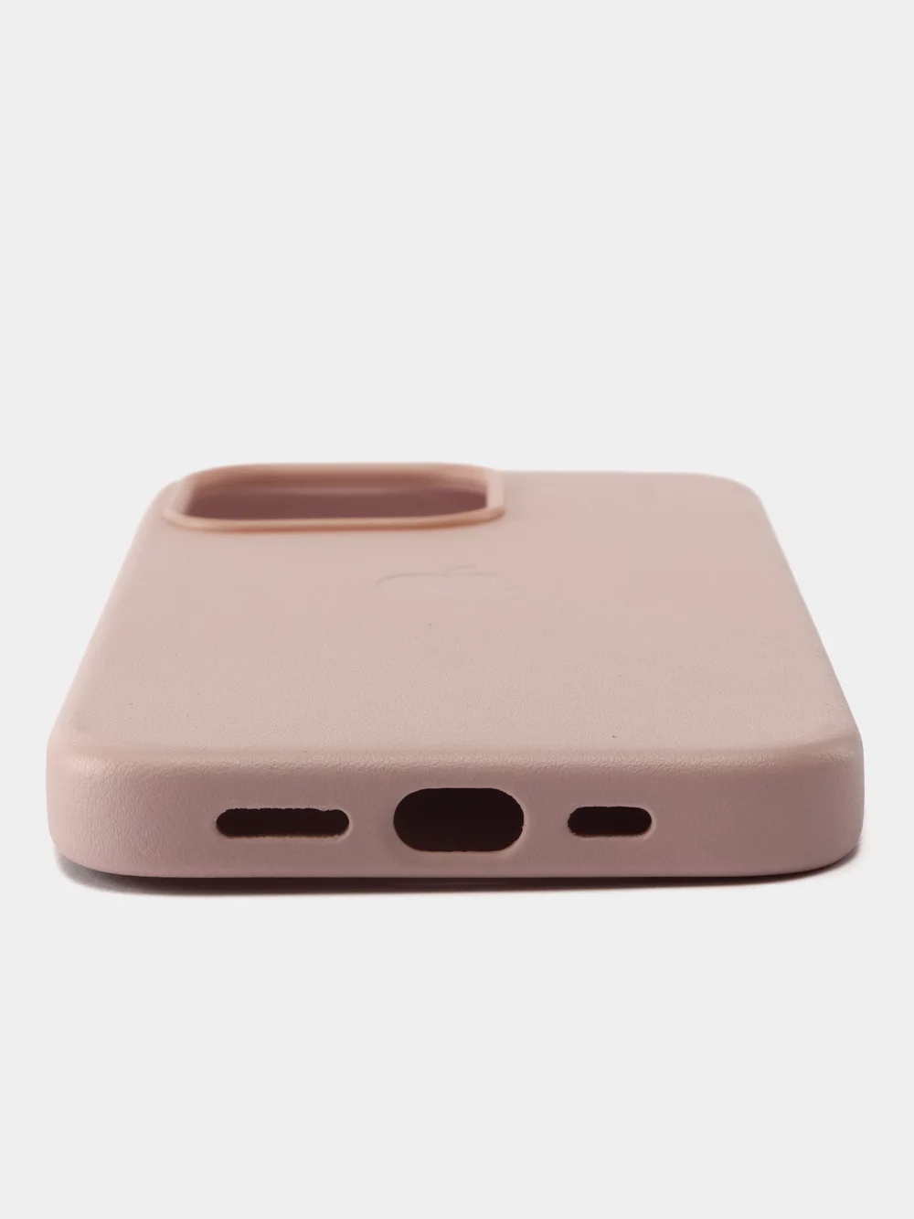 Розовый кожаный чехол Leather Case для iPhone 13 Pro с функцией MagSafe