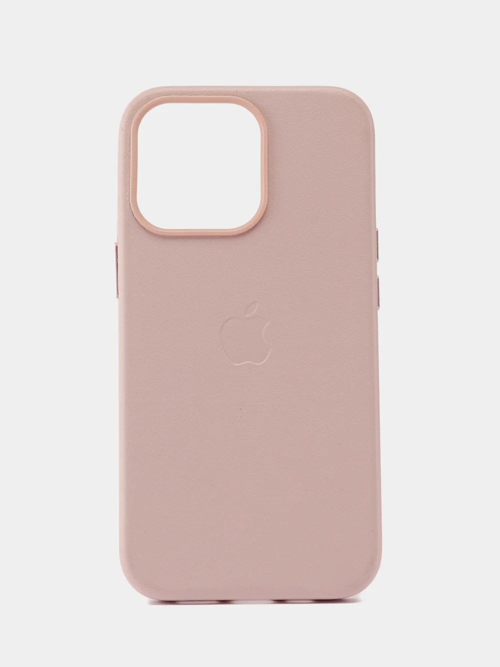 Розовый кожаный чехол Leather Case для iPhone 13 Pro с функцией MagSafe