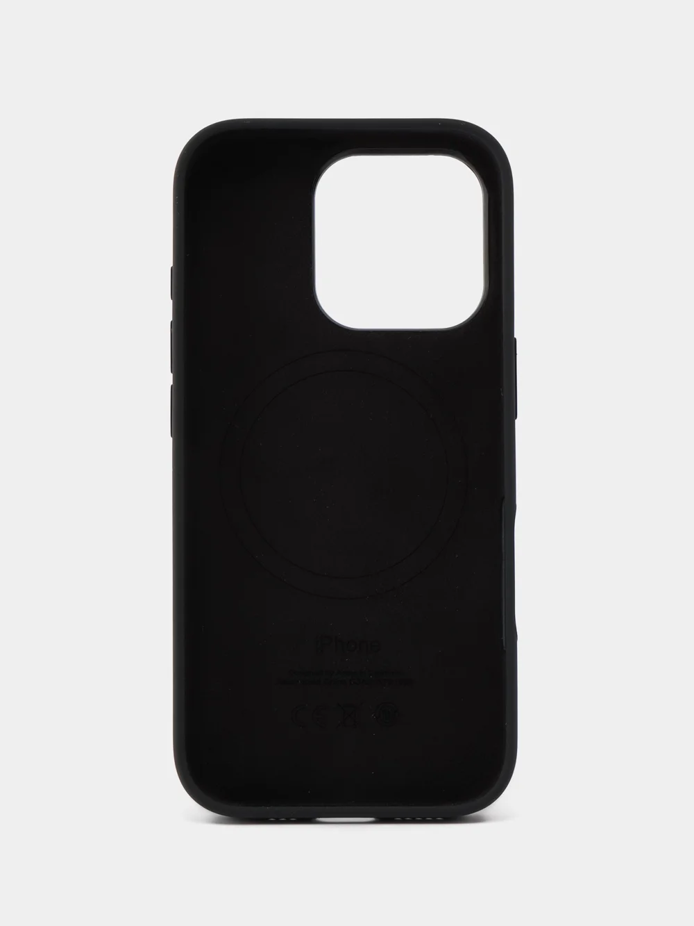 Черный iphone 16 Pro silicon case /силиконовый чехол MagSafe для iPhone 16 Pro