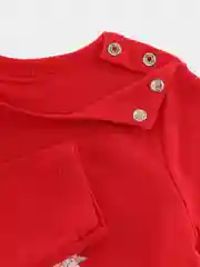 Зеленый боди-платье ясельное новогоднее, Утенок