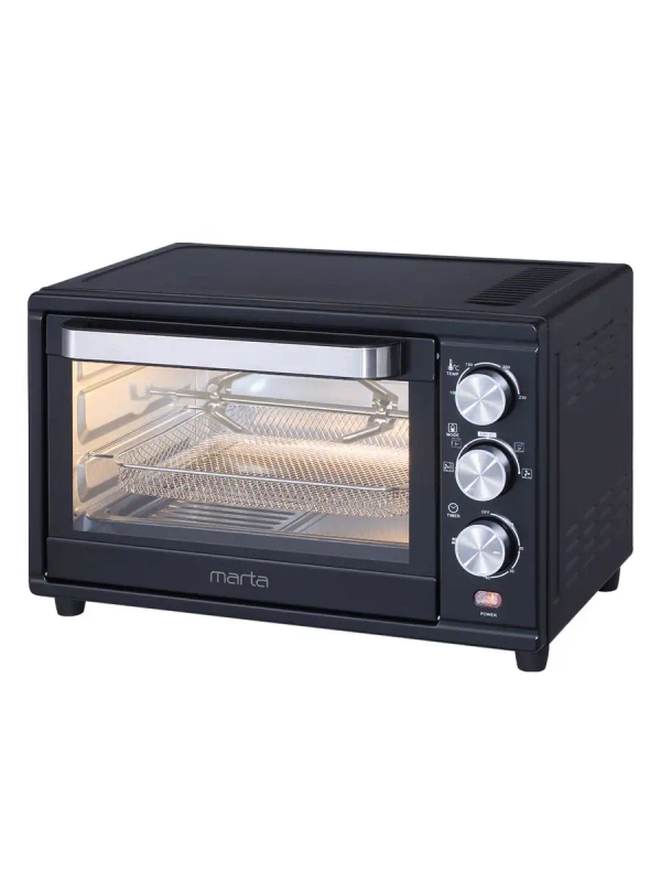 Духовой шкаф MARTA MT-EO4293B / 2500Вт/ 32л/ Функция Аэрогриль/ Конвекция/ черный жемчуг