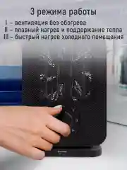 Черный тепловентилятор STINGRAY ST-FH1053B черный жемчуг
