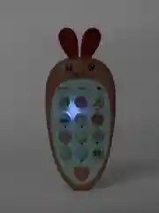 Кремовый обучающий телефон морковка . Грызунок