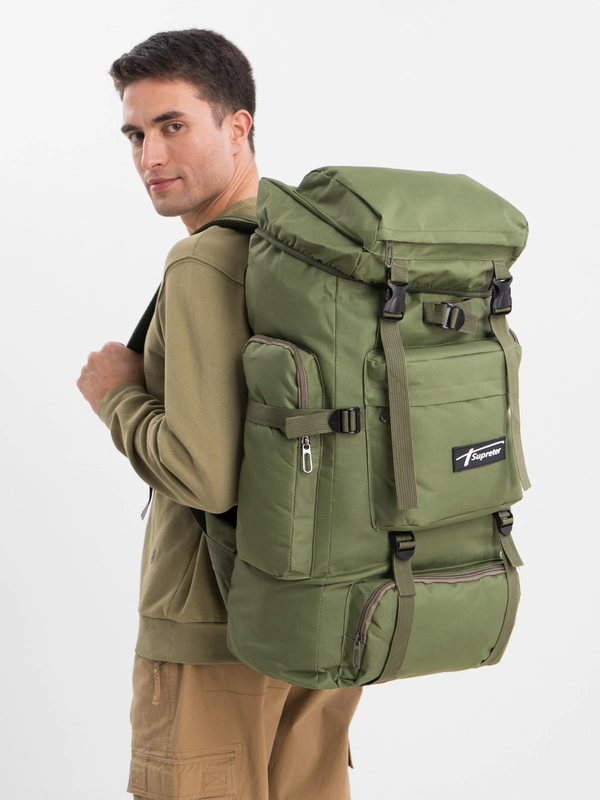 Рюкзак тактический 80л, 75х35х25см, цвет зеленый