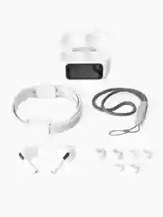 Белый наушники беспроводные с микрофоном, Bluetooth, USB Type-C, белый, С сенсорным экраном