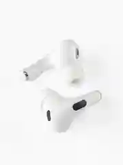 Белый наушники беспроводные с микрофоном, Bluetooth, USB Type-C, белый, С сенсорным экраном
