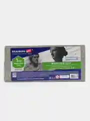 Пластилин скульптурный мягкий серый 5 кг художественный, Brauberg Art Classic