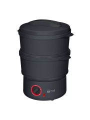 Пароварка электрическая HOME ELEMENT HE-FS1500 темный рубин