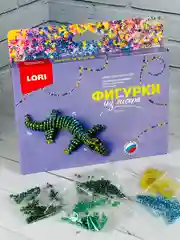 Плетение бисером для детей Фигурки из бисера Крокодил Lori Лори поделки своими руками