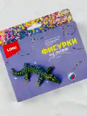 Плетение бисером для детей Фигурки из бисера Крокодил Lori Лори поделки своими руками