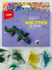 Плетение бисером для детей Фигурки из бисера Крокодил Lori Лори поделки своими руками
