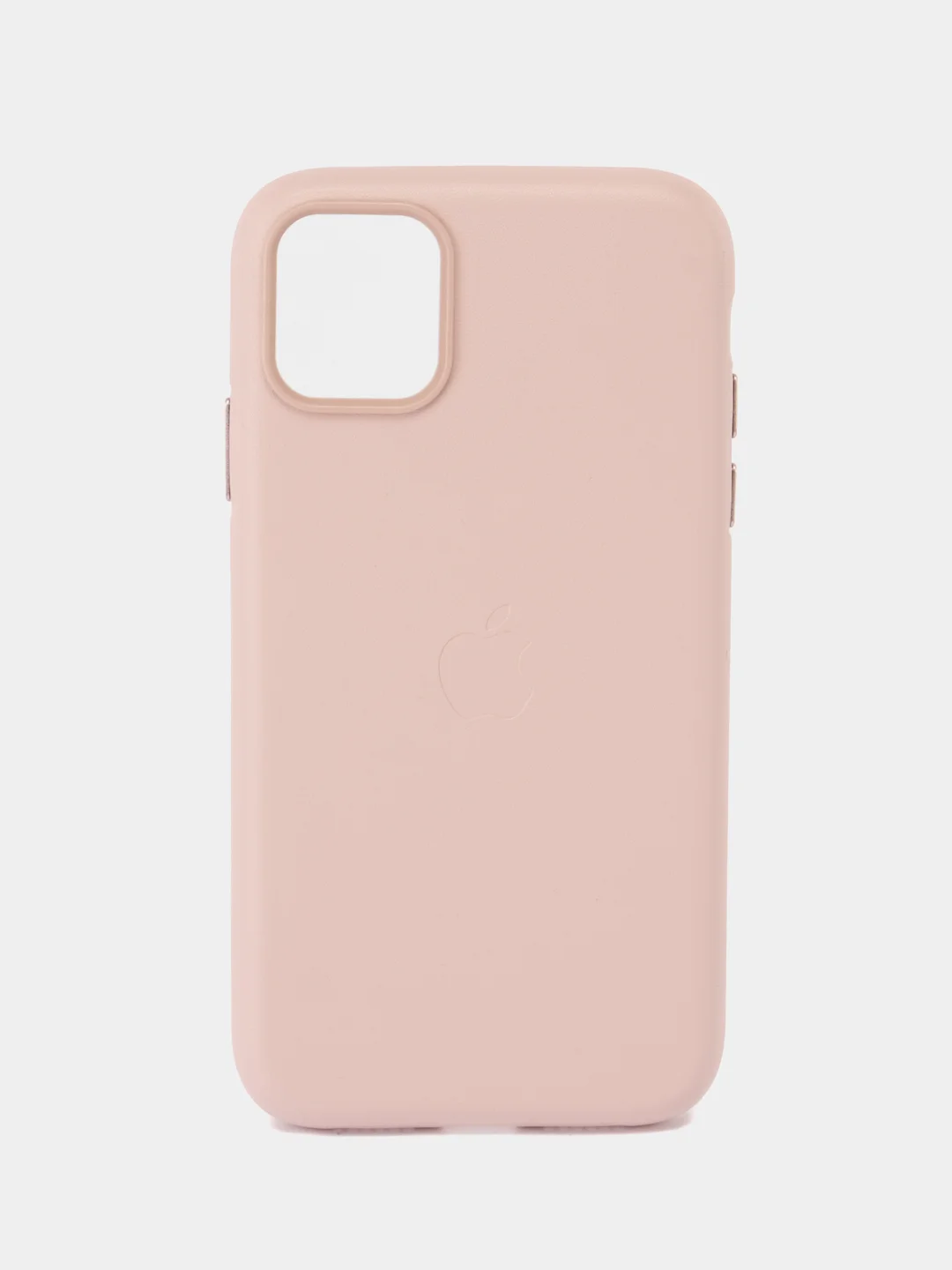 Розовый кожаный чехол Leather Case для iPhone 11 с функцией MagSafe