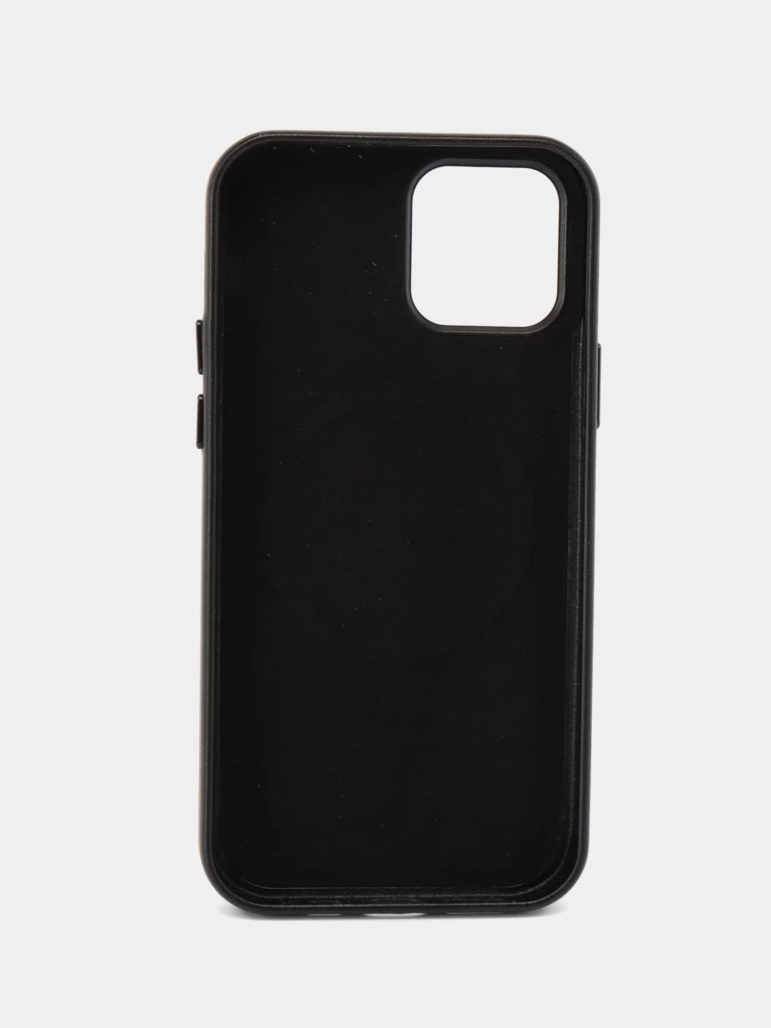 Темно-синий кожаный чехол Leather Case для iPhone  12/12 Pro с функцией MagSafe