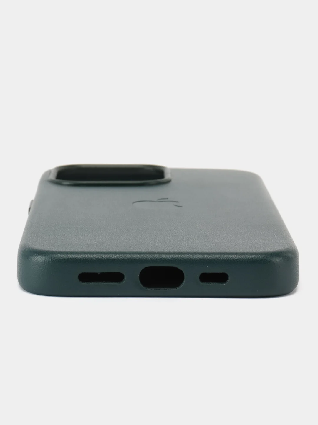 Зеленый кожаный чехол Leather Case для iPhone 13 Pro с функцией MagSafe