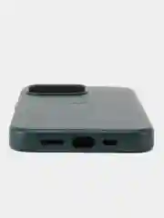 Зеленый кожаный чехол Leather Case для iPhone 13 Pro с функцией MagSafe