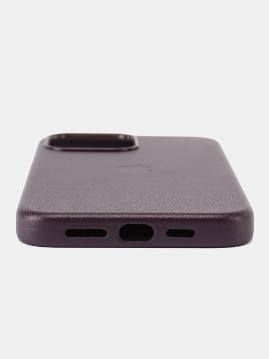 Тёмно-бордовый кожаный чехол Leather Case для iPhone 13 Pro Max с функцией MagSafe