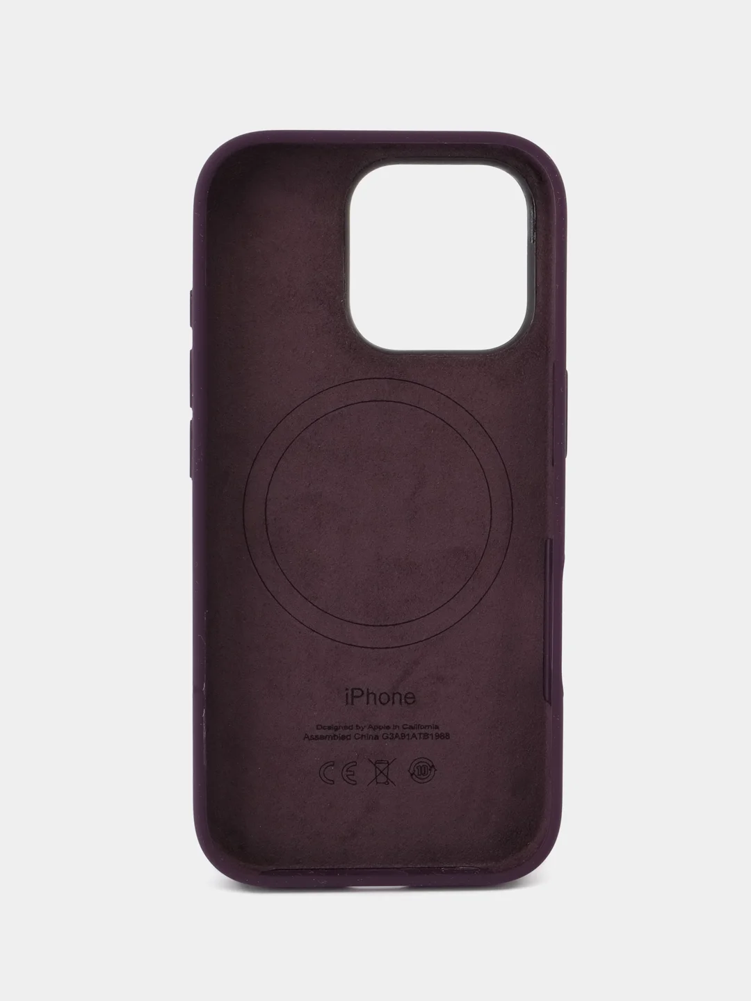 Тёмно-бордовый iphone 16 Pro silicon case /силиконовый чехол MagSafe для iPhone 16 Pro