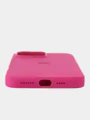 Фуксия iphone 16  Pro Max silicon case/силиконовый чехол MagSafe для iPhone 16 Pro Max