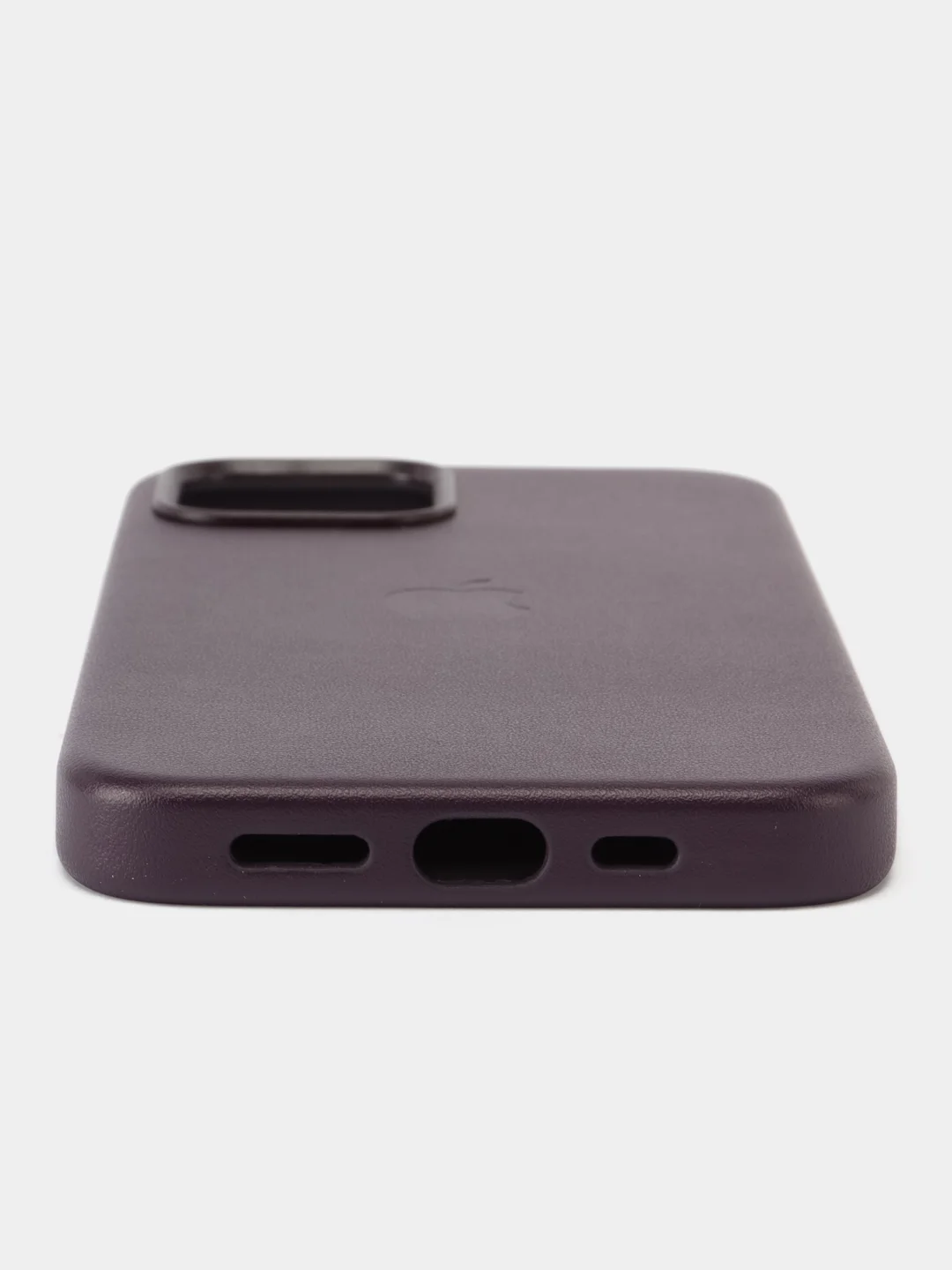 Тёмно-бордовый кожаный чехол Leather Case для iPhone  12/12 Pro с функцией MagSafe