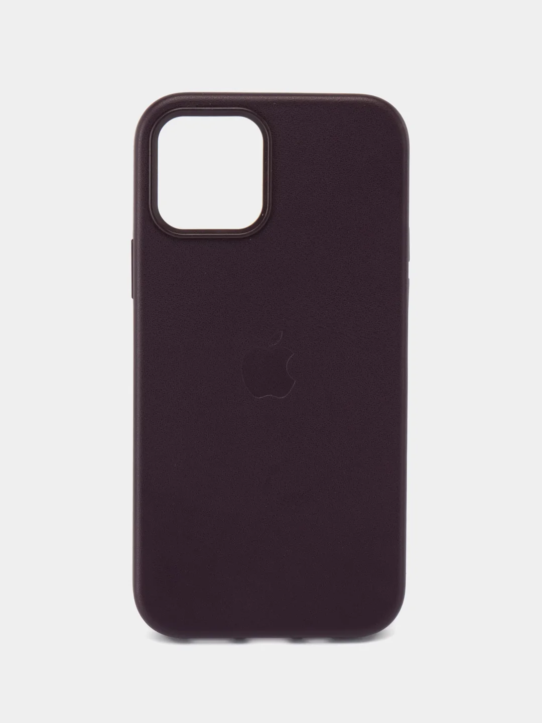 Тёмно-бордовый кожаный чехол Leather Case для iPhone  12/12 Pro с функцией MagSafe