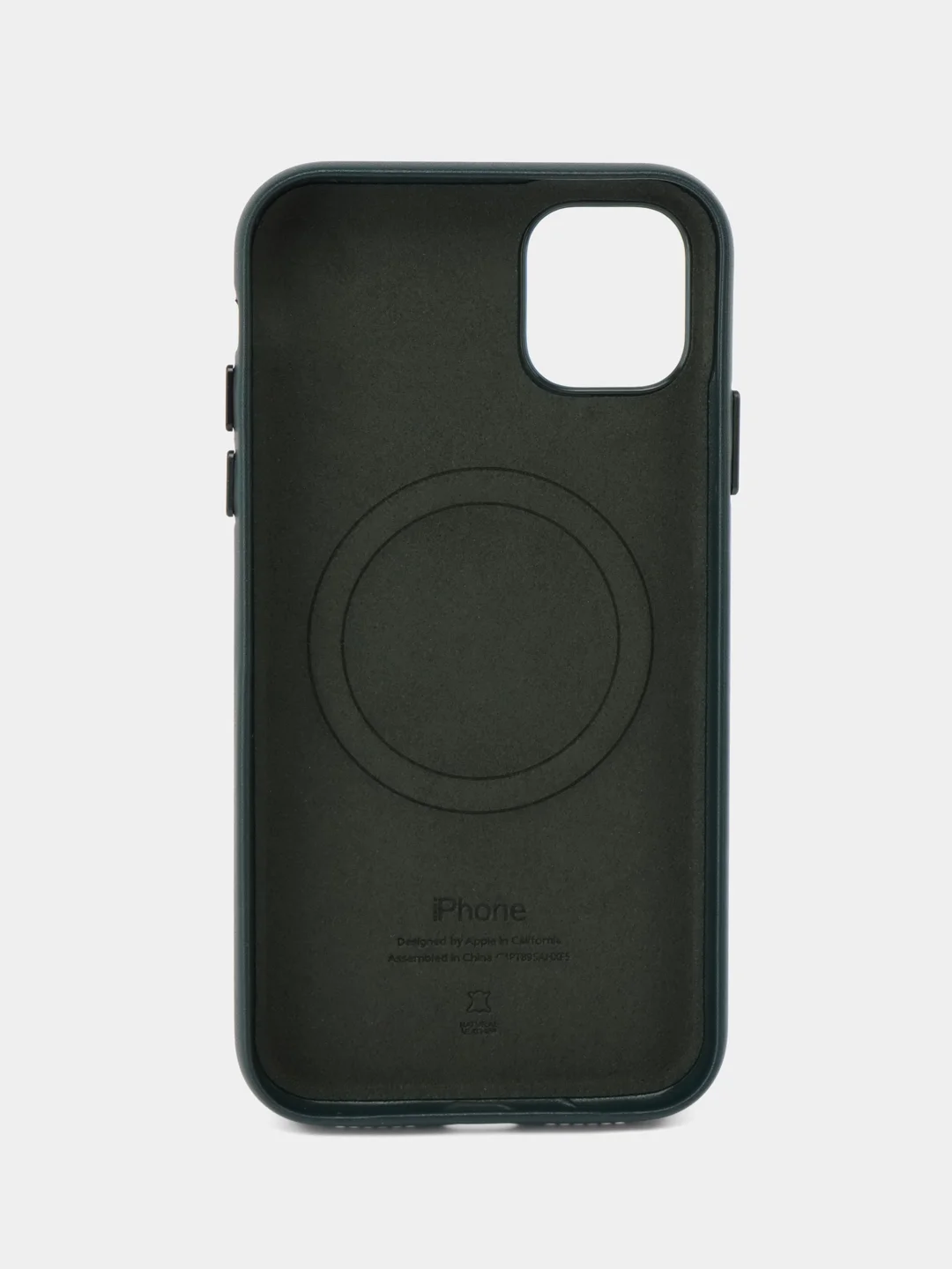 Зеленый кожаный чехол Leather Case для iPhone 11 с функцией MagSafe