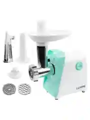 Бирюзовый мясорубка LUMME LU-MG2112B 3500Вт. Нож нерж.сталь, металлический шнек, функция реверс