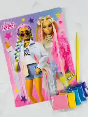 Набор для детского творчества БАРБИ аппликация из цветного песка кукла Barbie картина игра
