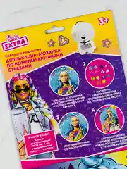 БАРБИ аппликация крупными стразами мозаика из страз-наклеек кукла Barbie картина блестками
