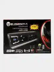 Черный автомагнитола Element-5, AUX, USB c пультом