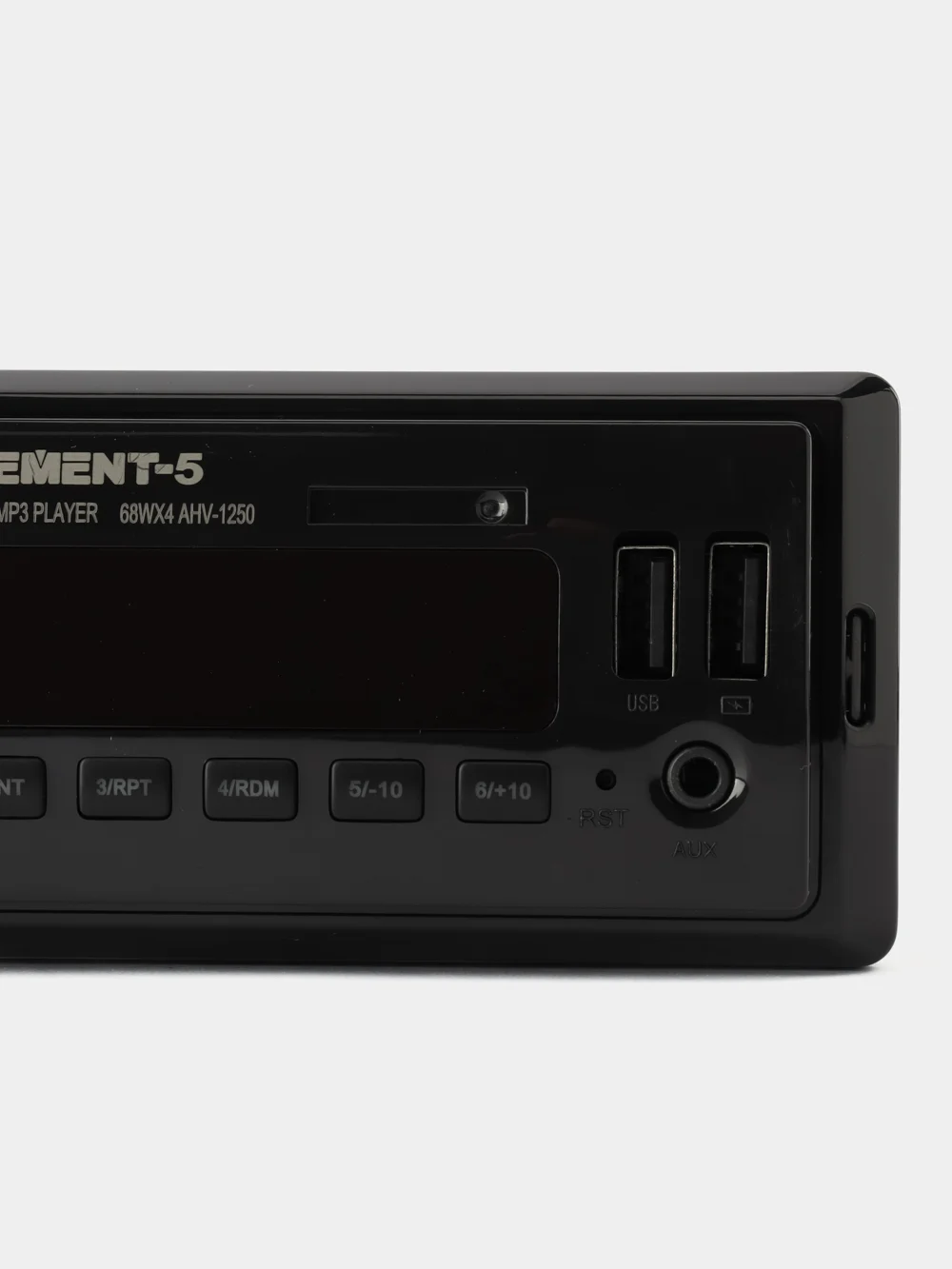 Черный автомагнитола Element-5, AUX, USB c пультом