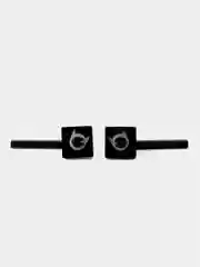 Ручка для межкомнатной двери VETTORE R06.148 MBP, Черный матовый