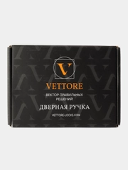 Ручка для межкомнатной двери VETTORE R06.148 MBP, Черный матовый
