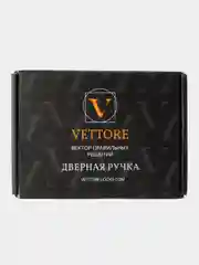 Ручка для межкомнатной двери VETTORE R06.148 MBP, Черный матовый