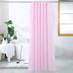 Розовый шторка для ванной