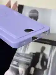 Лавандовый чехол для Infinix Hot 40i, Smart 8/8 Pro, Tecno Spark 20C / GO 2024 с карманом для карты