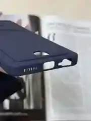 Темно-синий чехол для Infinix Hot 40i, Smart 8/8 Pro, Tecno Spark 20C / GO 2024 с карманом для карты
