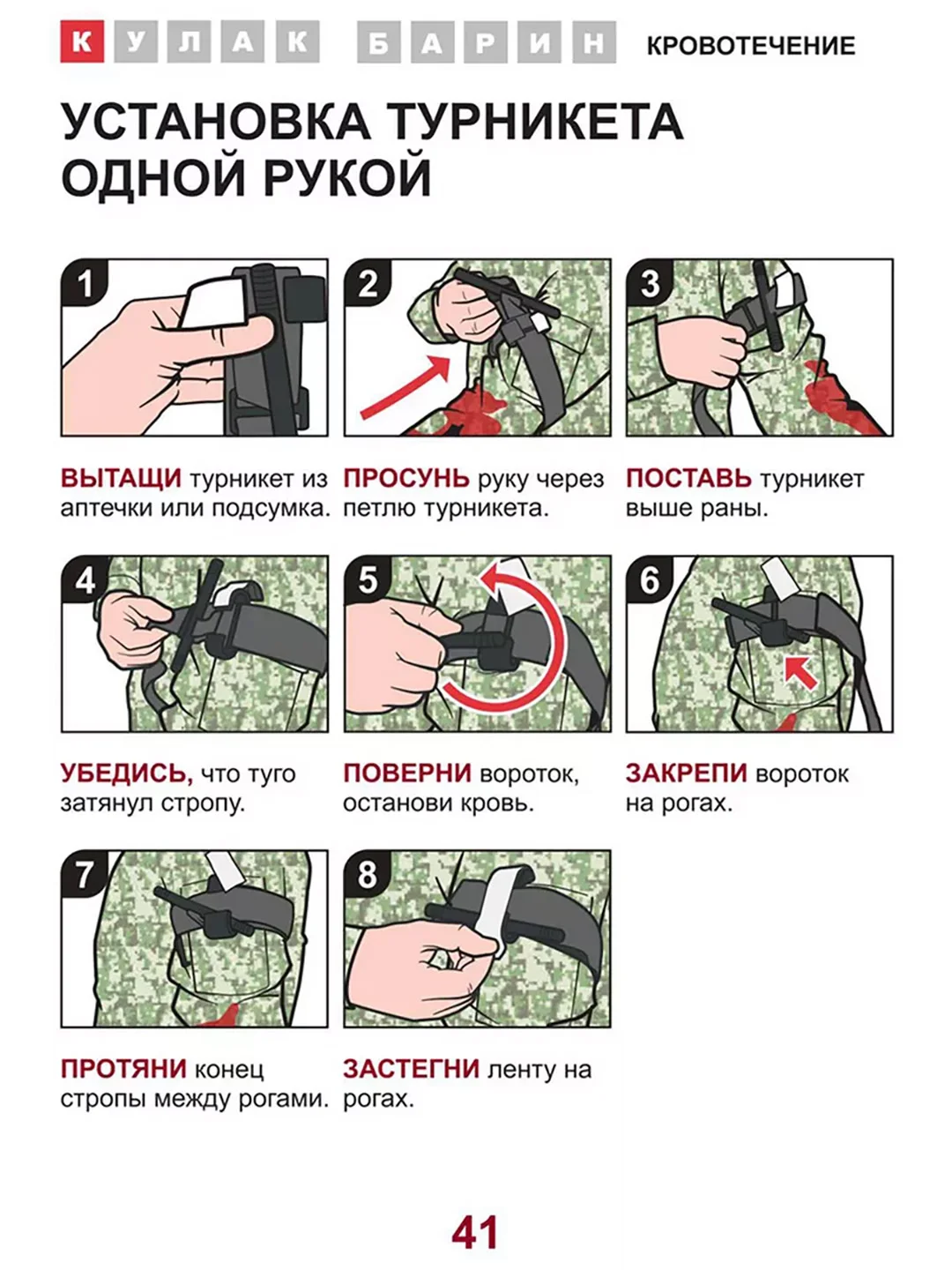 Первая помощь раненому: иллюстрированный справочник по тактической медицине