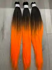 Рыжий канекалон Easy Braids, для афрокосичек и дредов