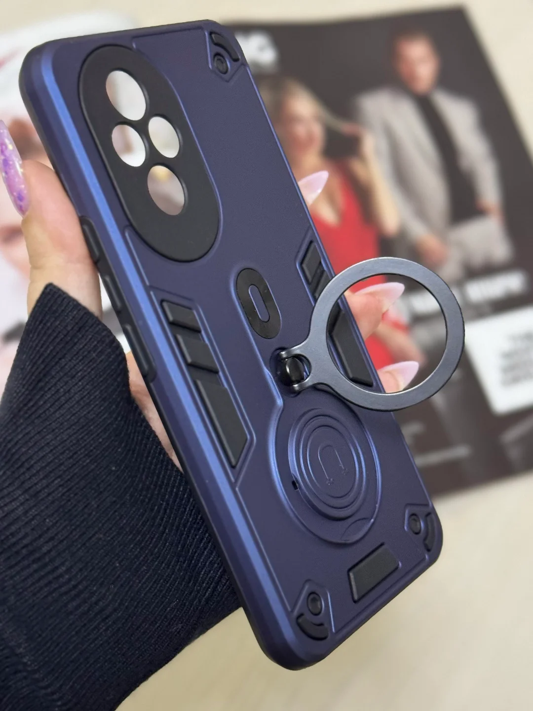 Темно-синий чехол для Honor 200 / хонор 200 / противоударный