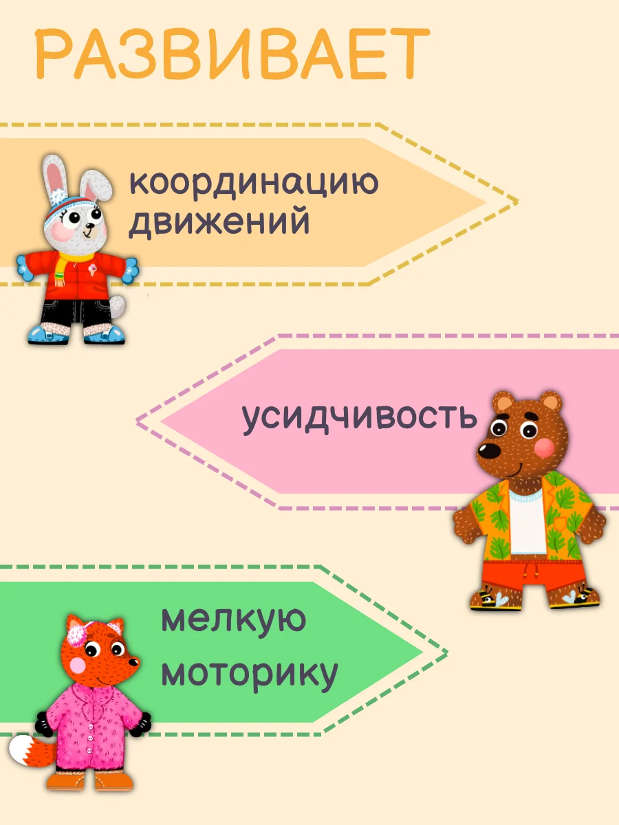 Сортер детский развивающий В гостях у мишки