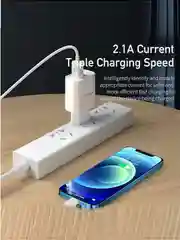 Черный сетевое зарядное устройство Адаптер для зарядки смартфона планшета Awei C3 2USB 2.1A