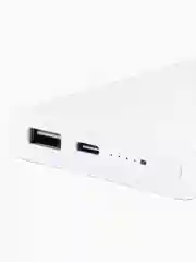 Белый внешний аккумулятор PowerBank 1W 10000 mAh с беспроводной зарядкой Повербанк