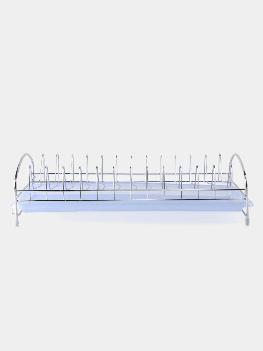 Голубой сушилка для посуды с поддоном металл пластик 40x18x11 см