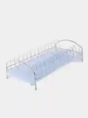 Голубой сушилка для посуды с поддоном металл пластик 40x18x11 см