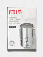 Серый ветчинница 1,5 л 11x17см нержавеющая сталь
