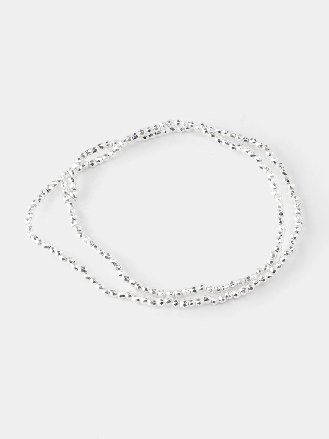 Серебряный гематит бусины для рукоделия круглые граненые