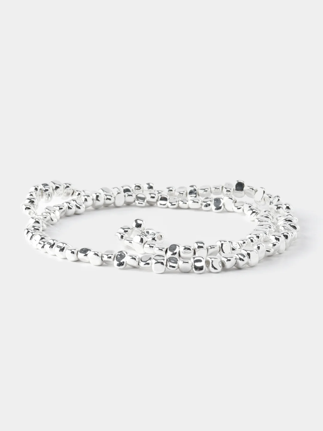 Серебряный гематит сколы шлифованные,имитация