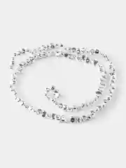 Серебряный гематит сколы шлифованные,имитация