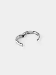 Ледяной кольцо-кликер для пирсинга, из титана, со стразами, серия "TITANIUM", для носа, уха