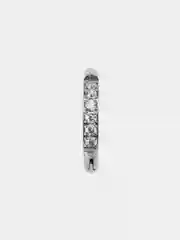 Ледяной кольцо-кликер для пирсинга, из титана, со стразами, серия "TITANIUM", для носа, уха